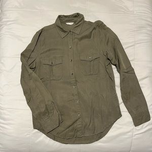 Aeropostale Olive Green Button-Down